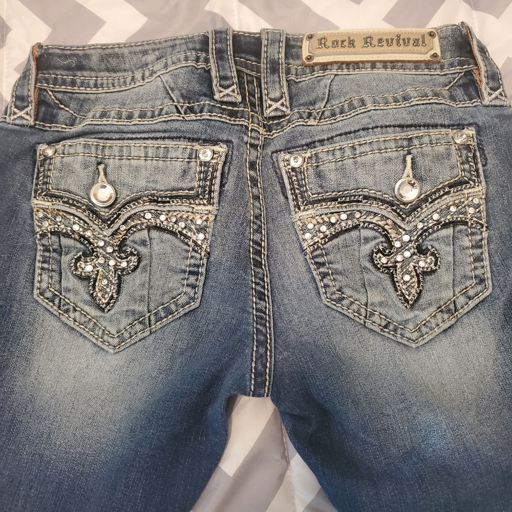 Rock Revival Low Rise Skinny Sz 25